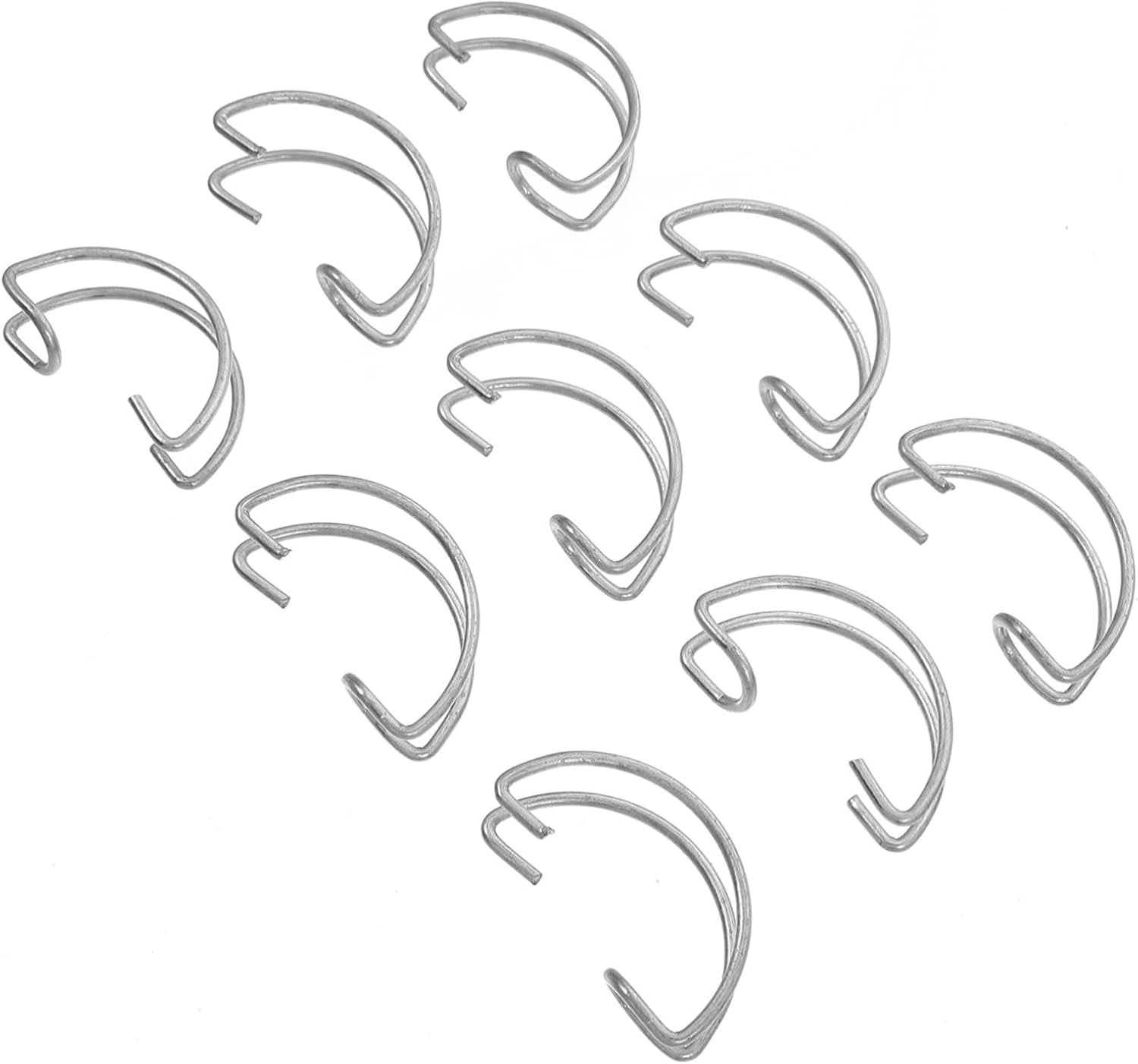 Happyyami 40pcs Stainless Steel Aviary Cage Door Hooks for Easy Suspension
