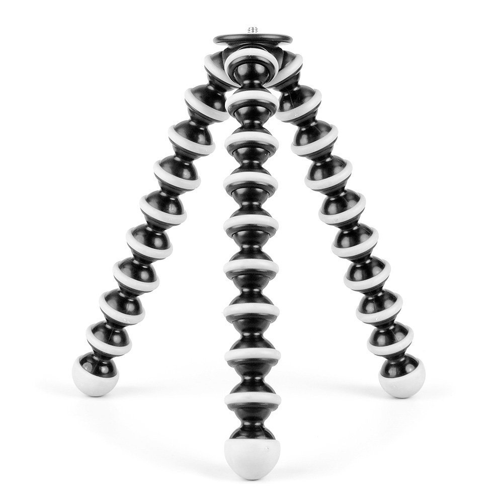 Unifree Mini Tripod for Phone/DSLR/Action Camera with Mobile Attachment 10-inch(Black and White)