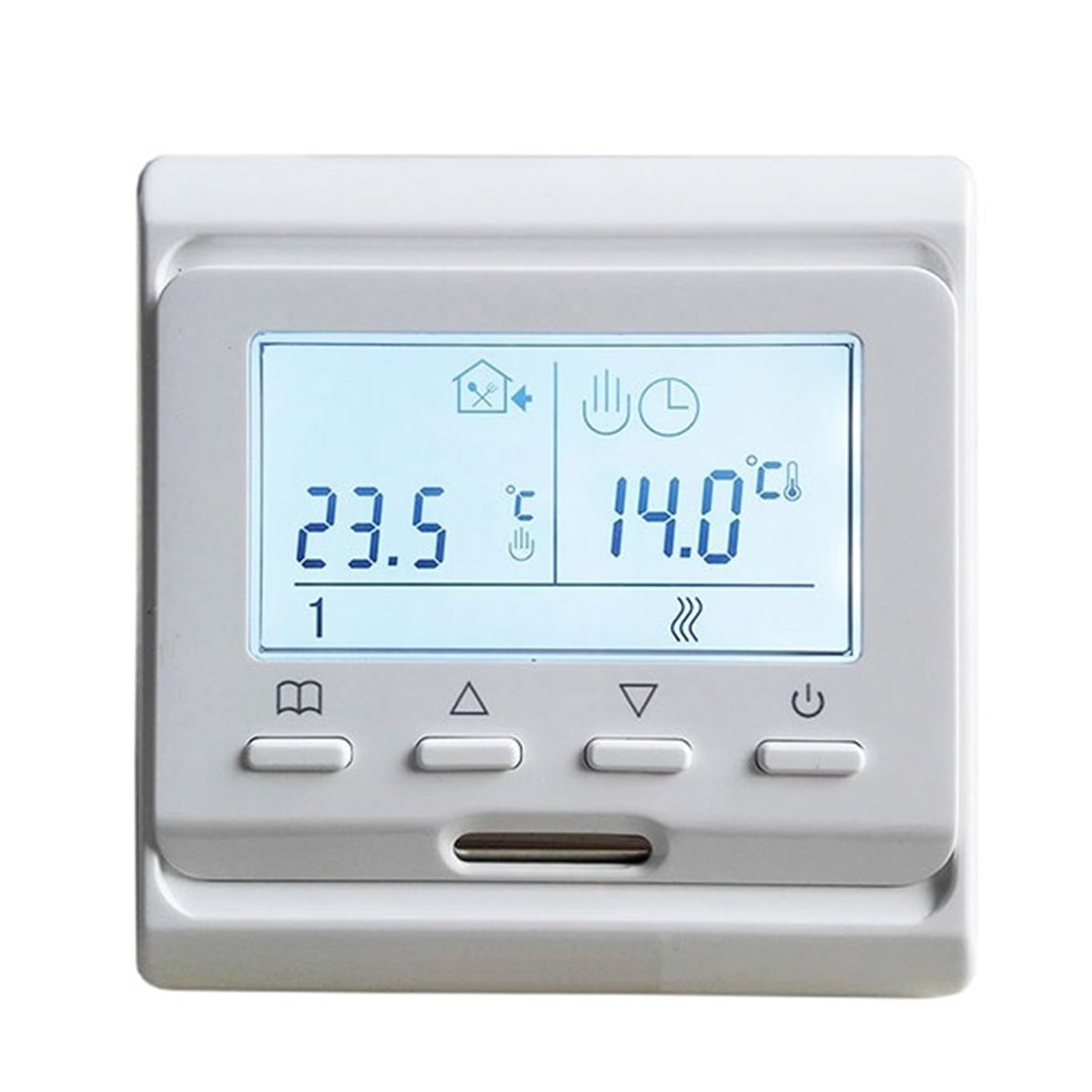Termostat pokojowy Programowalny wyświetlacz LCD Elektryczny cyfrowy regulator ogrzewania podłogowego Ciepła podłoga (1 szt.) Precyzja łatwość Konfiguracji(Electric NO WIFI)
