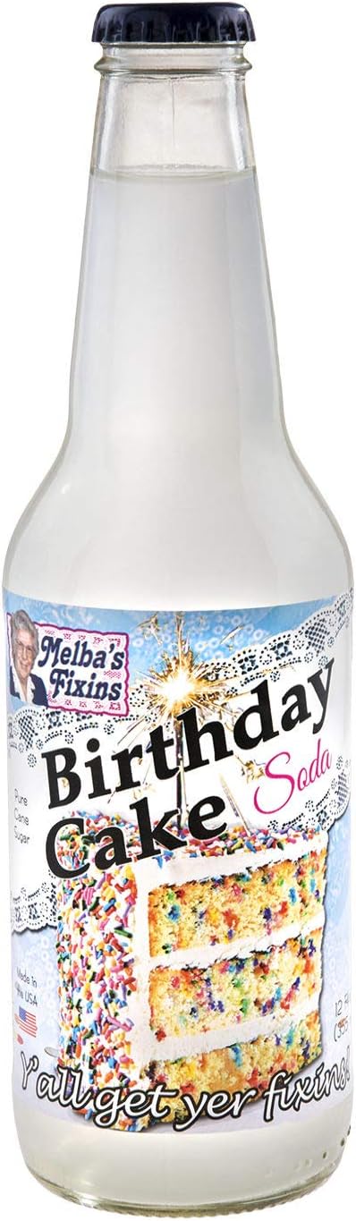 Melba's Fixins Birthday Cake Soda - 12oz Bottle
