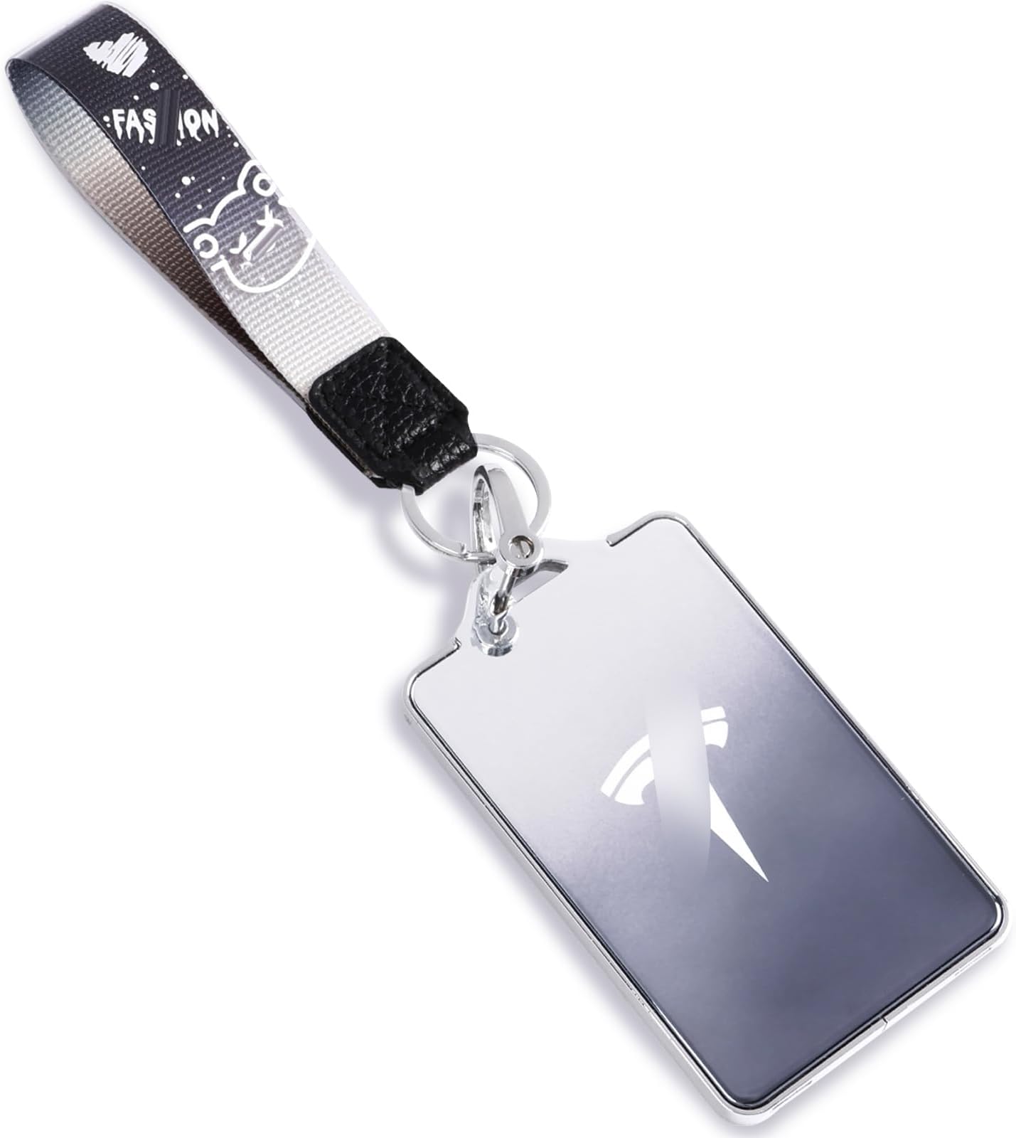 AotoyouTesla Key Card Holder Case Protector with keychain for Model Y/Model 3 Accessories Metal Key Fob Cover (Gradient Gray,1 PC), Gradient Gray * 1 Pc * 1 Box, 1 PC