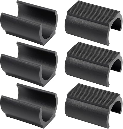 Miniatura 1 de 30 tapas de plástico para pies de silla en forma de U de 0.98 pulgadas (0.984 in), cubiertas de tubo, almohadillas rectangulares antideslizantes