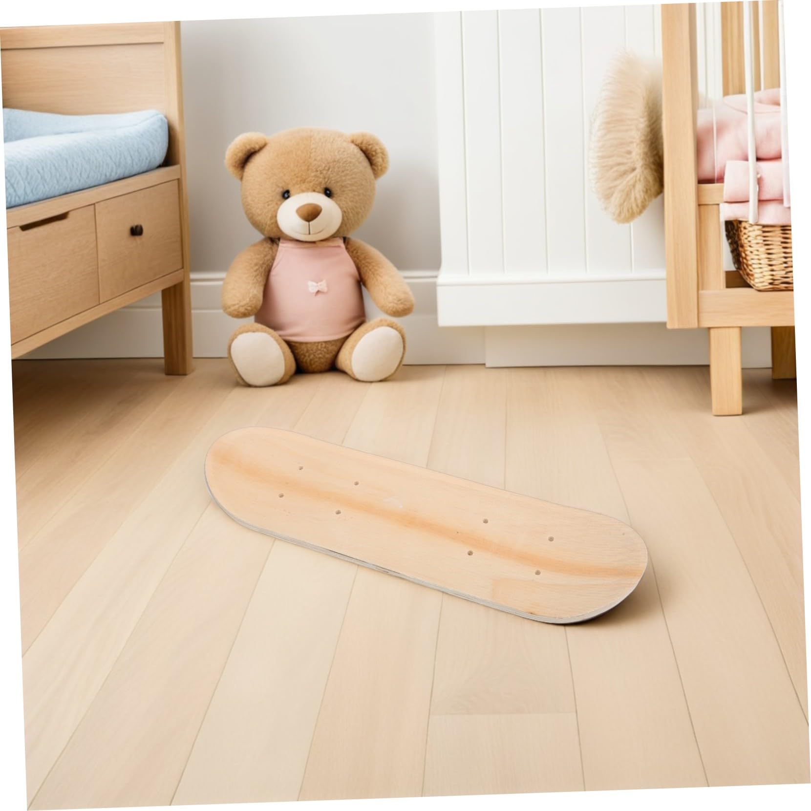 Milisten Set 3 Pezzi Tavola Skate in Legno 7 Strati per Ragazzo Ragazza, Superficie Liscia per DIY Skateboard e Pittura Artistica