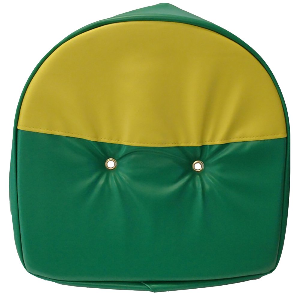 T295GY Green/Yellow Pan Seat Cover Fits John Deere Tractor Fits Ford Fits Massey +