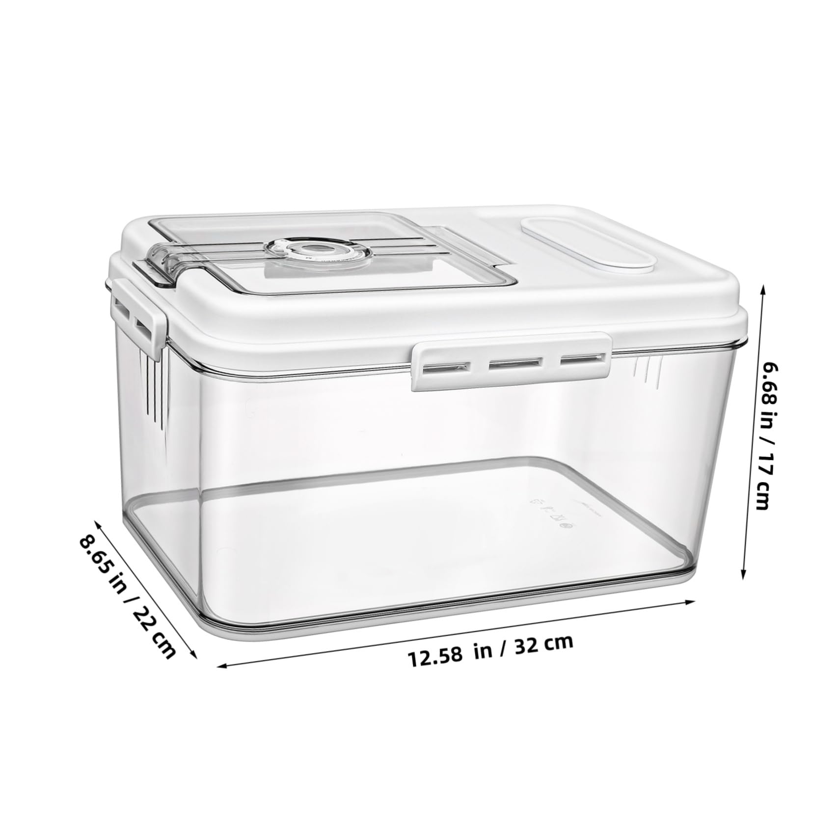TOPBATHY Contenitore per Riso Ermetico Distributore per Cereali Contenitore per Conservazione di Cibo per Cucina in Materiale Pet Resistente Design Elegante Grande Capacità
