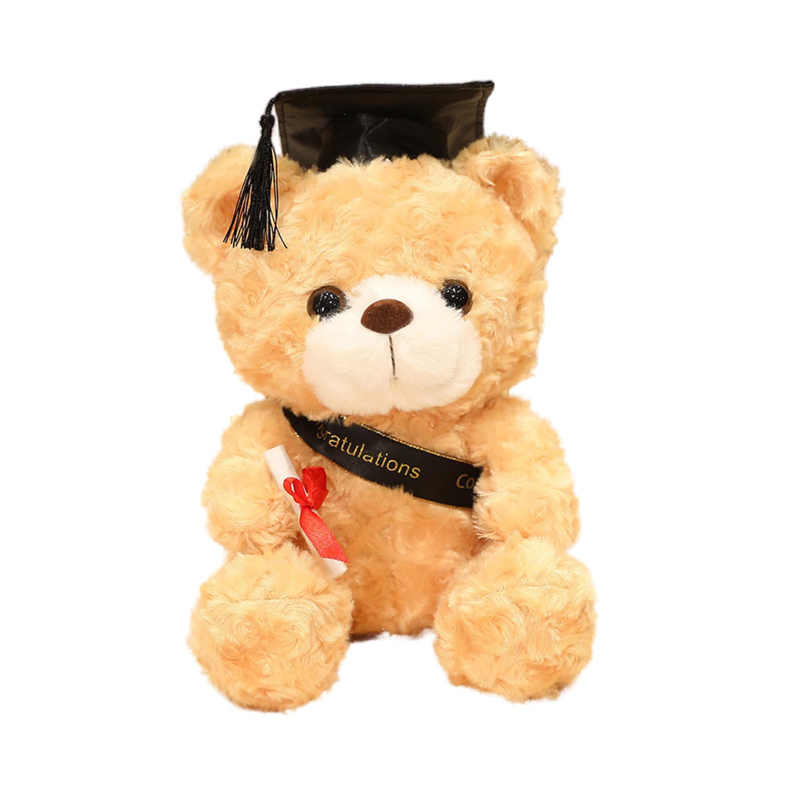 Alaiyaky Graduation Bear, Stuffed Animal, Perfect for Graduation Parties, Decorations, Gifts (Type D)