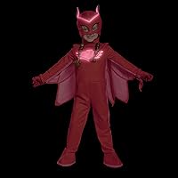 Vista 4 de Owlette Costume, Official PJ Masks Glow Costume Jumpsuit and Mask