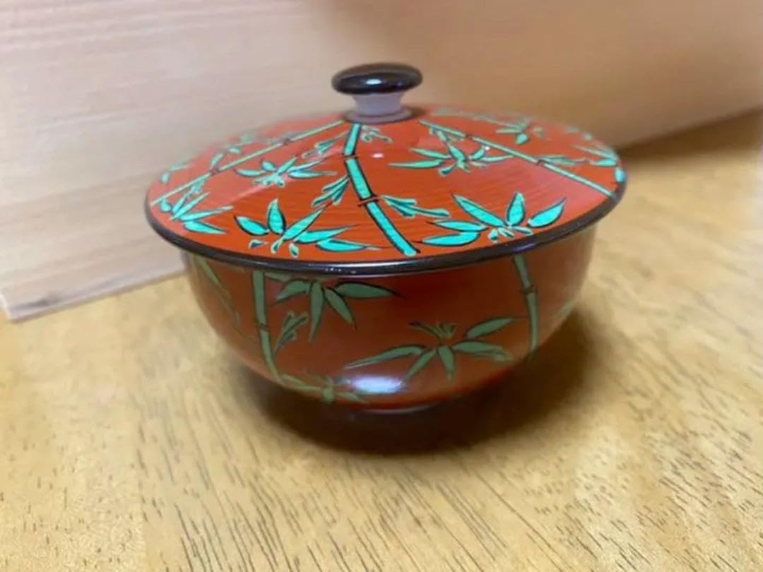 Amazon.co.jp: たち吉 朱緑竹彩 お茶呑茶碗 5客 湯呑み 竹 : ホーム