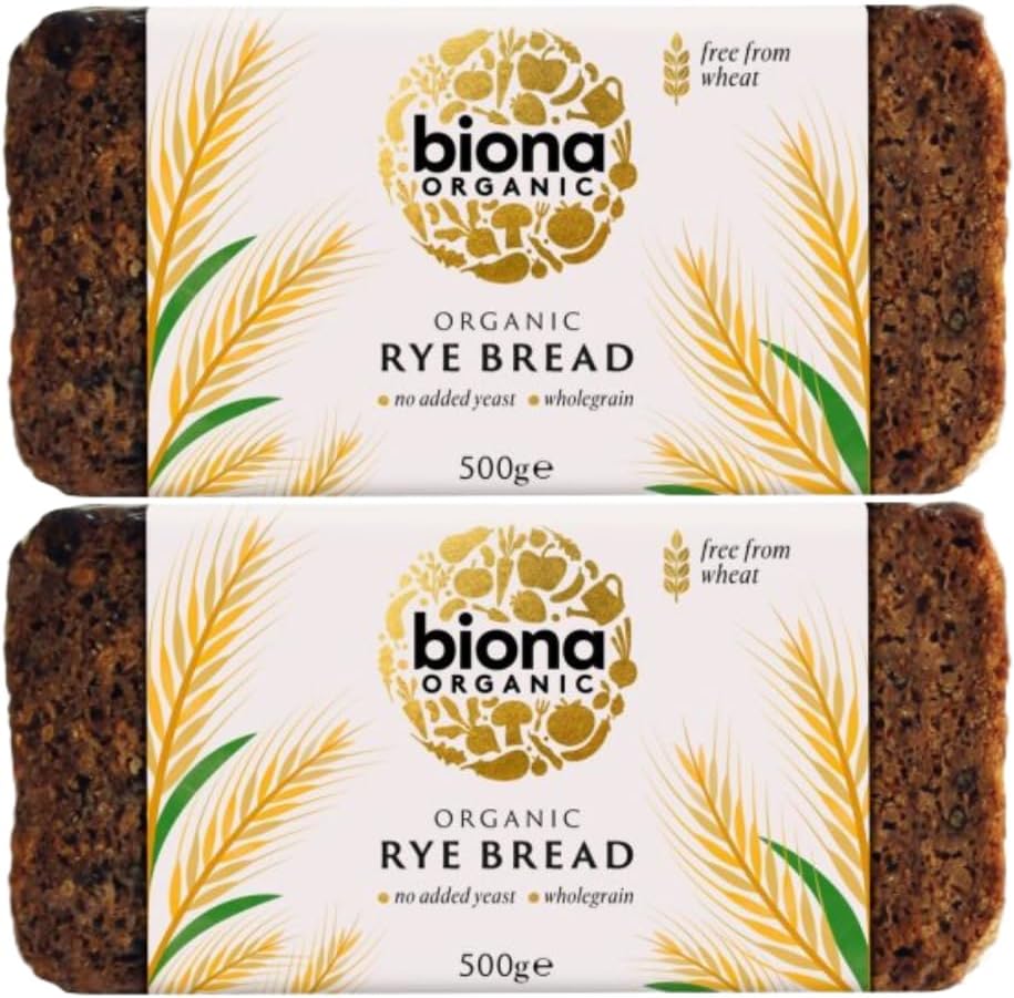Biona Sliced Rye Bread 500gm Pack of 2