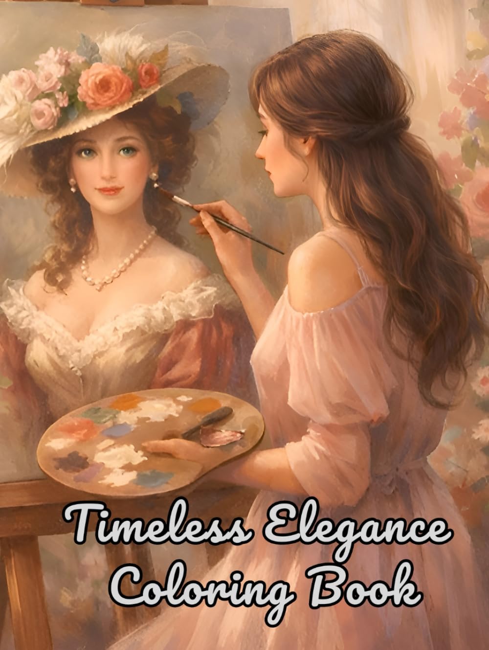 Timeless Elegance Coloring Book: Relaxing Elegant Portraits for Calm, Focus, and Stress Relief
