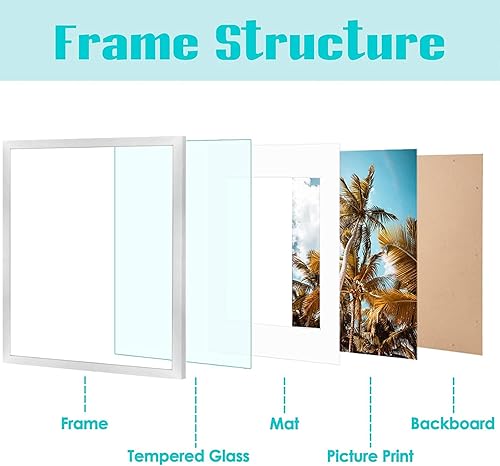 Vista 193 de Frametory, Portarretratos negro de 16 x 20 pulgadas, para fotos de 11 x 14 pulgadas con paspartú, molduras anchas (16 x 20 pulgadas, negro)