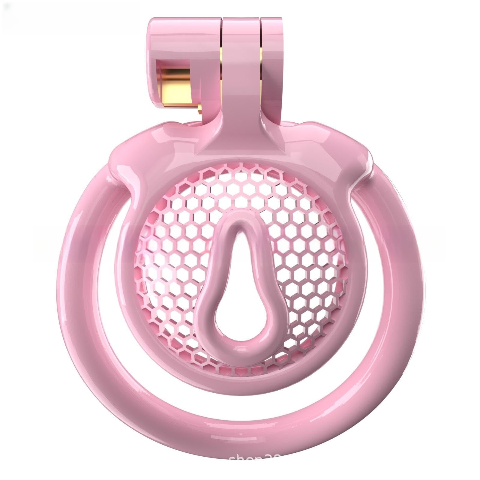 WOLWES Gabbia rovesciata concava inversa Multifunzionale in Resina Rosa per Esercizi Fitness Ultra Piccola con 5 Anelli A21 (03)