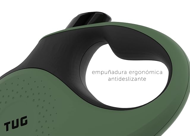 Foto 5 de 6 de TUG 360° Sin Enredos Correa Perro Extensible - Retráctil de 5 Metros Cinta de Nailon (Pequeña, Verde)
