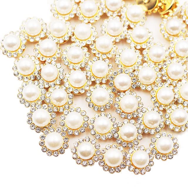 1000 Pezzi Di Strass A Fiore Perlati 8 Mm – Colori Assortiti, Non Hot Fix, Per Craft E Decorazioni