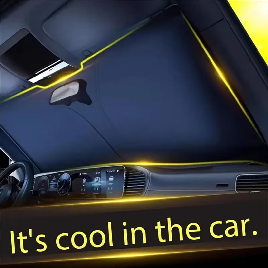 Tesla純正 Model Y Juniper サンシェード Tesla Model Y Retractable Sunshade & Ambient Light Car Accessory