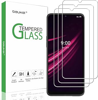 3 Pack Screen Protector Tempered Glass Compatible for T-Mobile REVVL V+ 5G T-Mobile REVVL V PLUS 5G, Touch Sensitive,6.82 inch Case Friendly, 9H Hardness