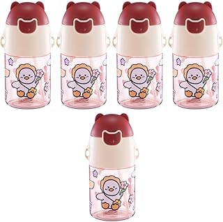 ibasenice 5 Peças Copo Com Canudinho Graduado Copo Com Canudo Para Bebês Canudos Infantis Copo De Canudo Portátil Copos Com Canudos Para Crianças Com Canudos Copo Para Beber Garrafa De