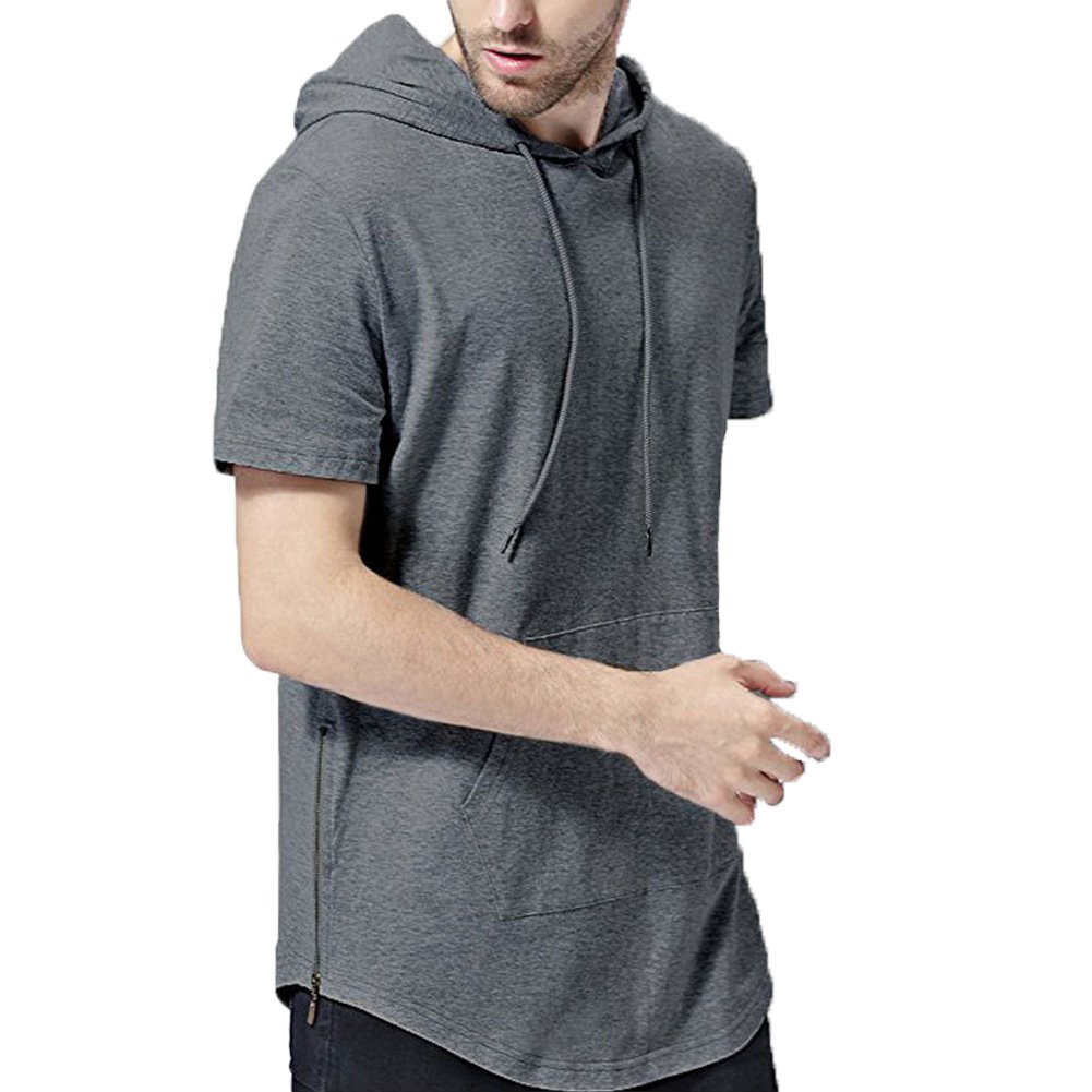short sleeve hoodie blank