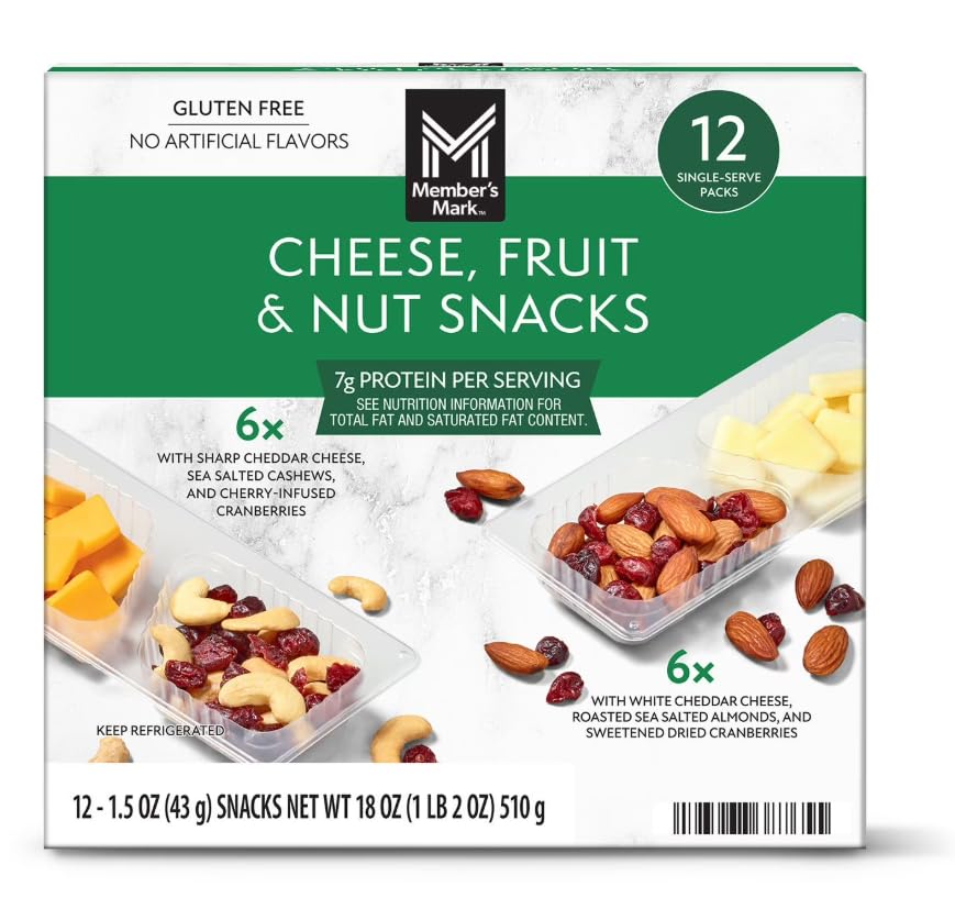 Cheese, Fruit and Nut Snacks, 12 pk. (Gluten free and no artificial flavors)