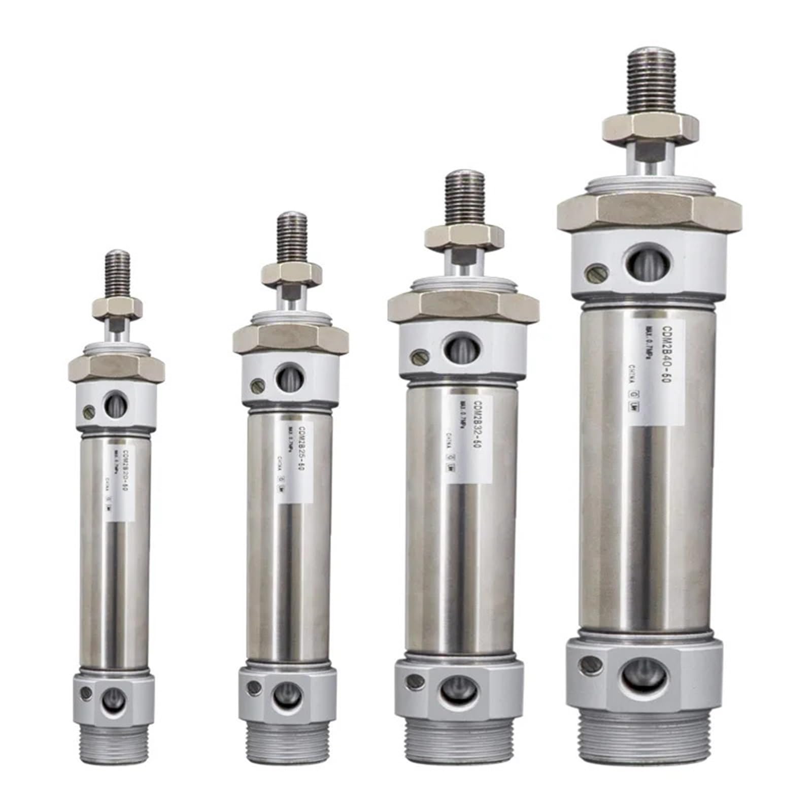 Vérin pneumatique magnétique CDM2B40-25 double action pour automatisation compacte