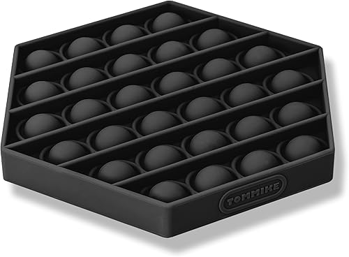 TOMMIKE Juguete hexagonal de burbujas sensoriales para aliviar la ansiedad y el estrés, necesidades especiales, autismo, aprendizaje, oficina,