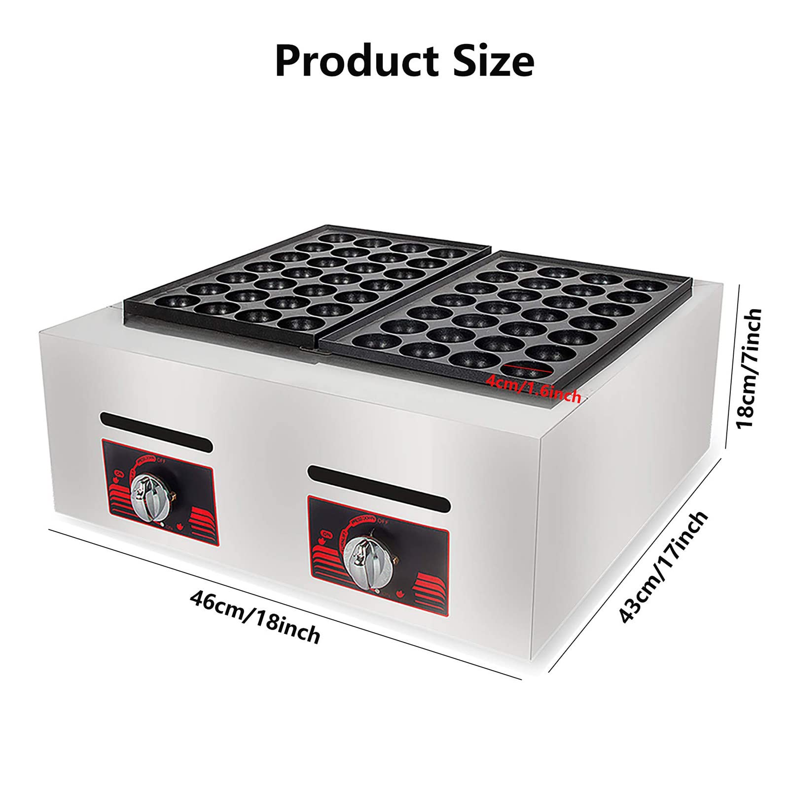 Amazon.com: Gas Takoyaki Maker, Commercial 56PCS Takoyaki Grill