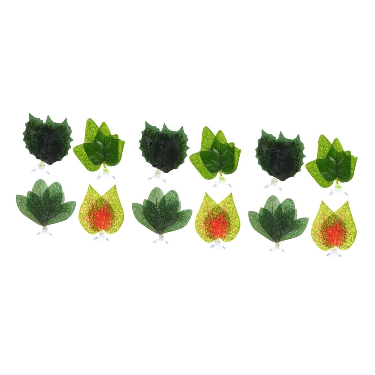 Plantes d'aquarium artificielles YARNOW contre le stress des poissons, 12 pcs