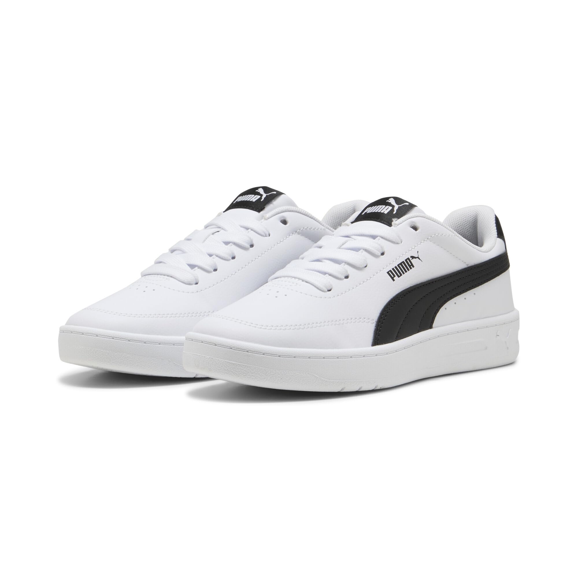 PUMA Court Classic Clean Jr Sneaker, 5.5 UK White