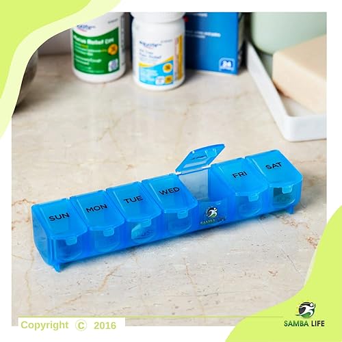 Miniatura 4 de Samba Life Spring Valley - Complejo súper vitamina B, apoyo al metabolismo, planificador semanal y organizador de pastillas de 250 unidades (1)