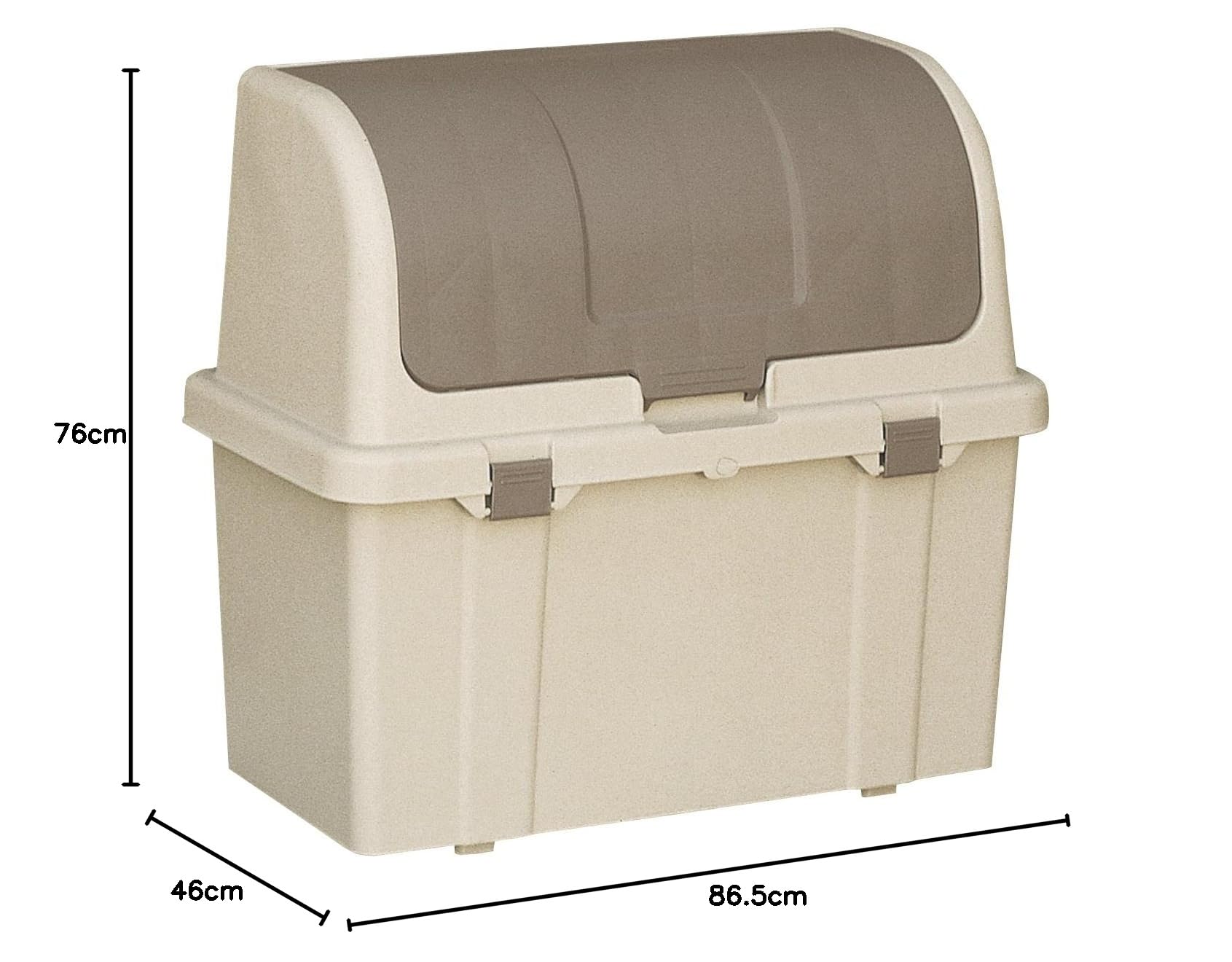 Amazon.co.jp: リッチェル 分別ストッカー W220C ベージュ 39084