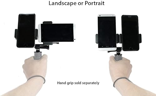 Miniatura 5 de Adaptador de montaje de trípode dual para teléfonos inteligentes y cámaras de acción