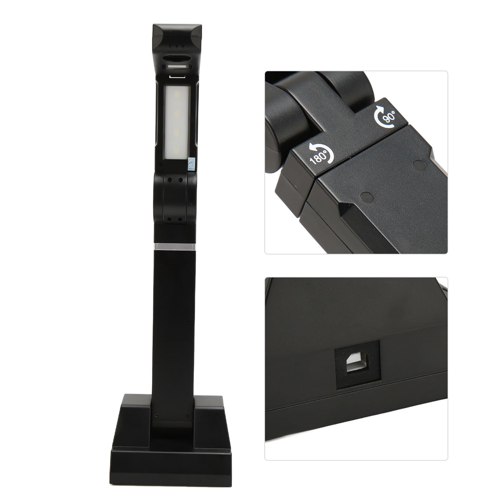 8MP Dokumentenscanner, Tragbar mit OCR Texterkennung, Intelligente Software für Unterricht und Ausweise