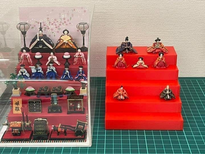 ちりめん細工人形 (干支の巳のお雛様セット) ③