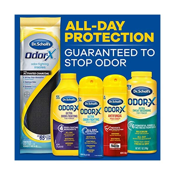 Dr. Scholl's Geruchsbekämpfung Geruch X Fußpuder, 6,25 Unzen (3er-Pack) // All-Day Geruchsschutz und Schweißabsorption – Bild 4