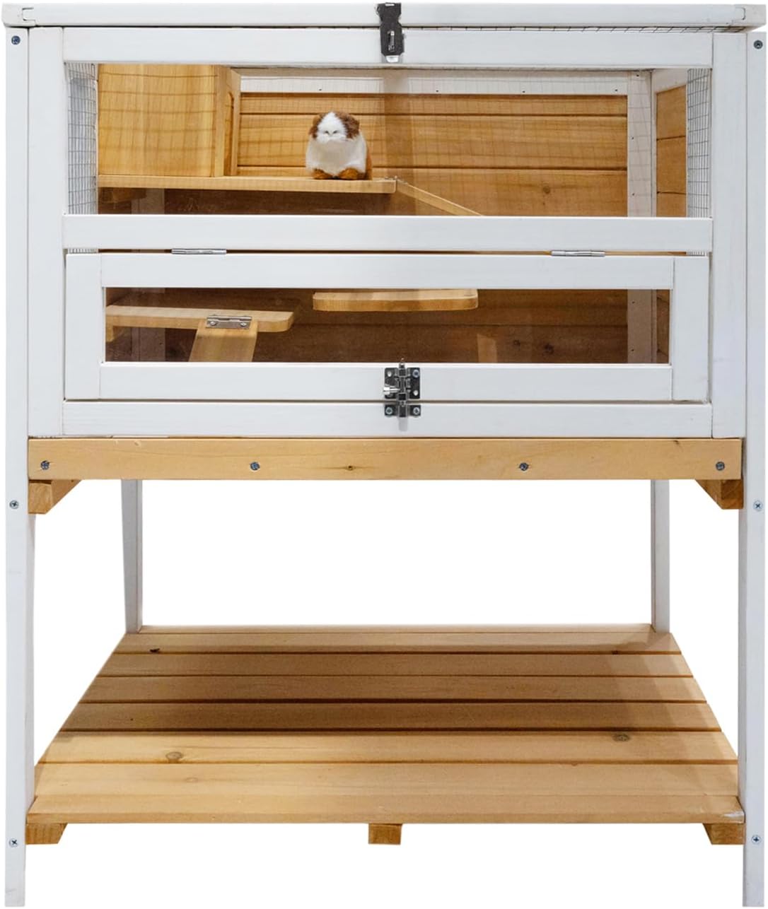 Gino Deluxe Hamsterkäfig aus Holz für Kleintiere mit Regal HTI Living Gino Deluxe Hamsterkäfig aus Holz für Kleintiere mit Regal HTI Living