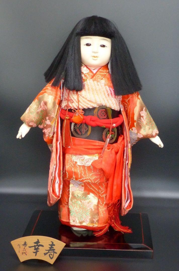 木目込み人形「三味線・女性」籠村美術織物作製⭐︎伝統工芸品