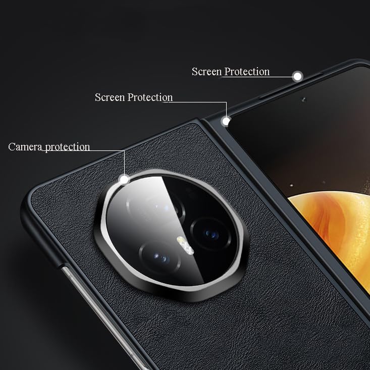 Custodia Wigento 360° Per Honor Magic V3 – Plastica Skin Feel, Anti-impronta, Nera