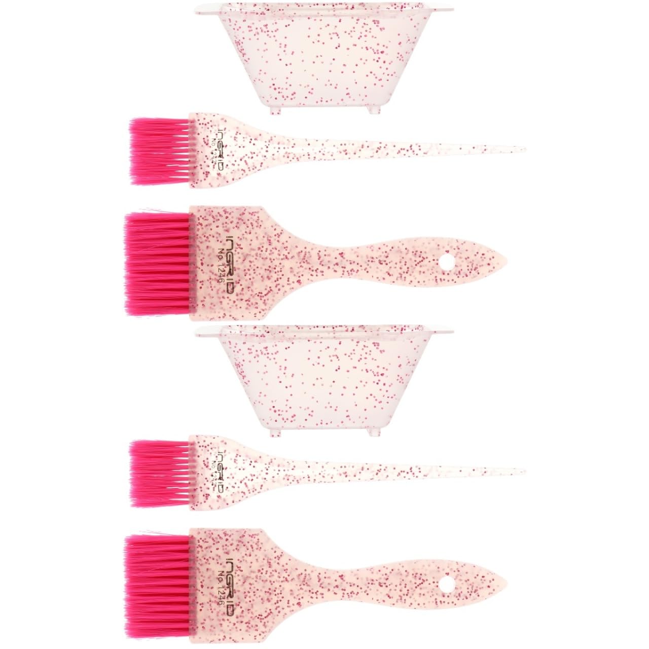 BIUDECO 2Sets Hair Dyeing Brush and Mixing Bowl Kit Hair Coloring Brush Dye Bowl Tint Brush Tool for Salon and Home Hair Color Application