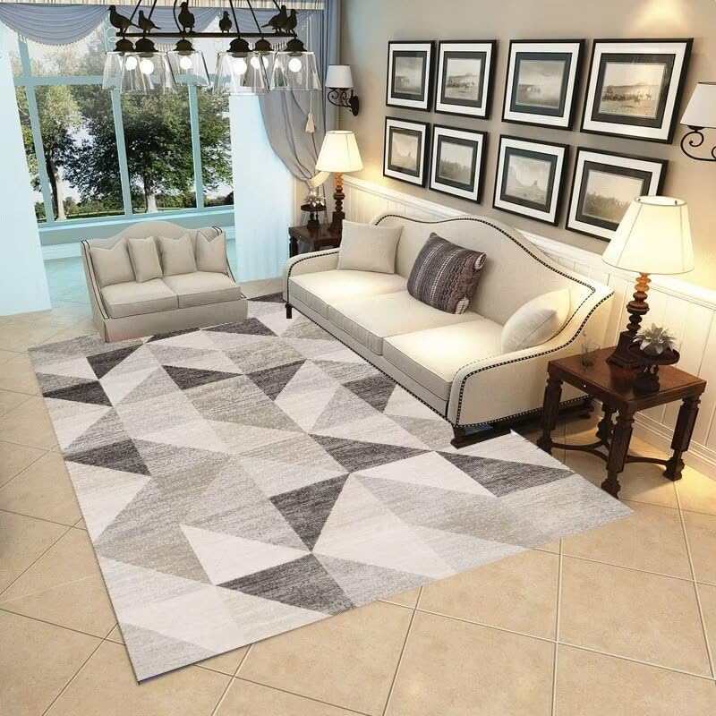 Moquette chambre géométrique tapis design salon rétro 180x280cm