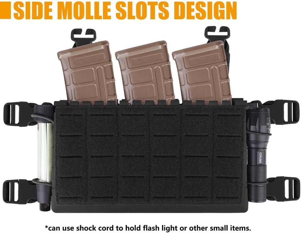 KRYDEX Laser Cut Style Modular Chest Rig (BK)