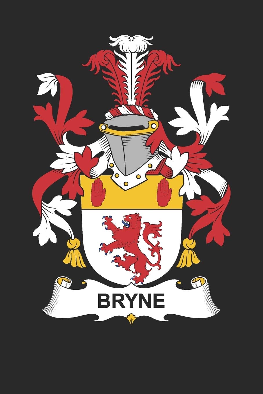 Bryne: Bryne Coat of Arms and Family Crest Notebook Journal (6 x 9 - 100 pages)