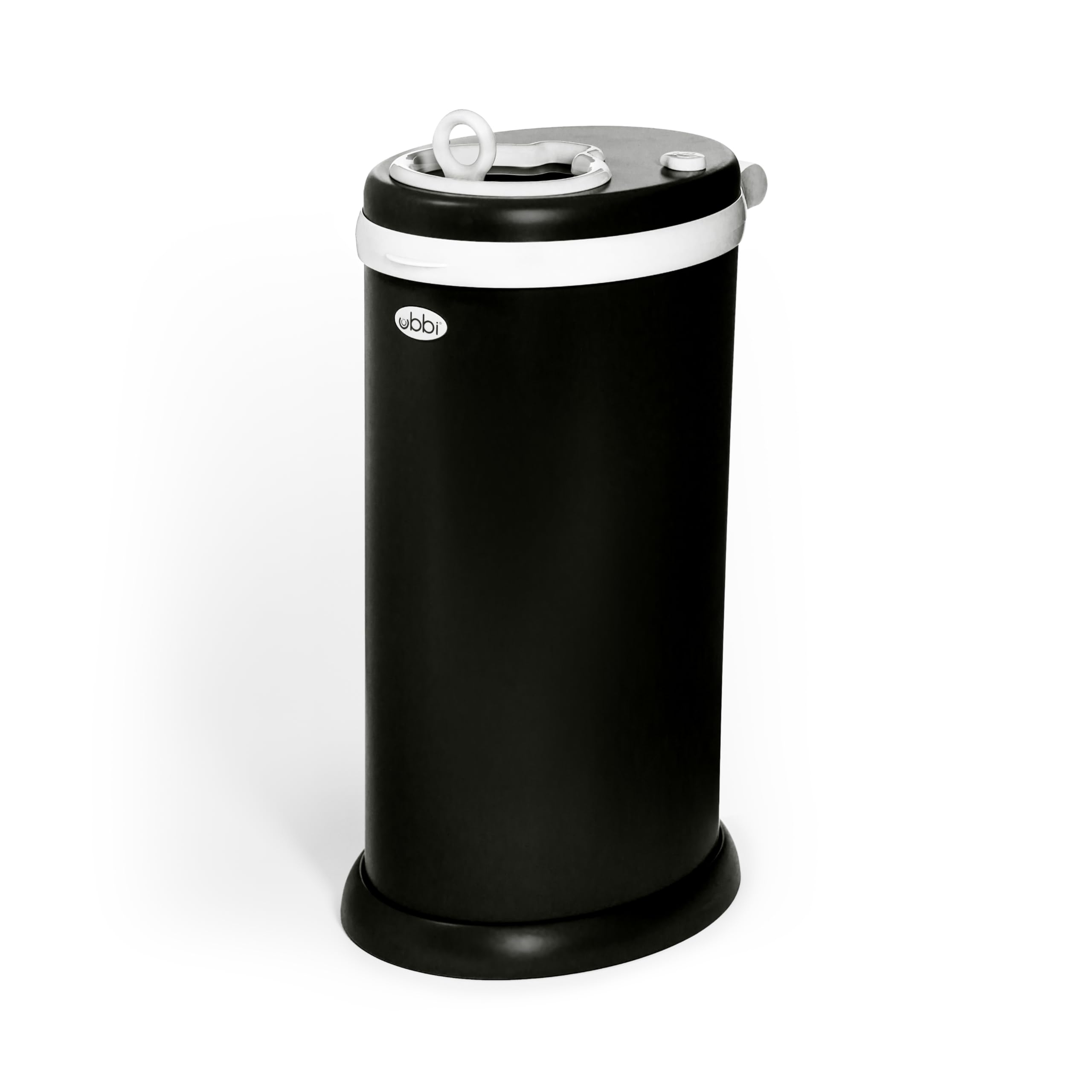 Ubbi Steel Odour Locking Nappy Disposal Bin, No Special Bag Required Money Saving, Awards-Winning, Modern Design Registry Must-Have Nappy Bin, Matte Black