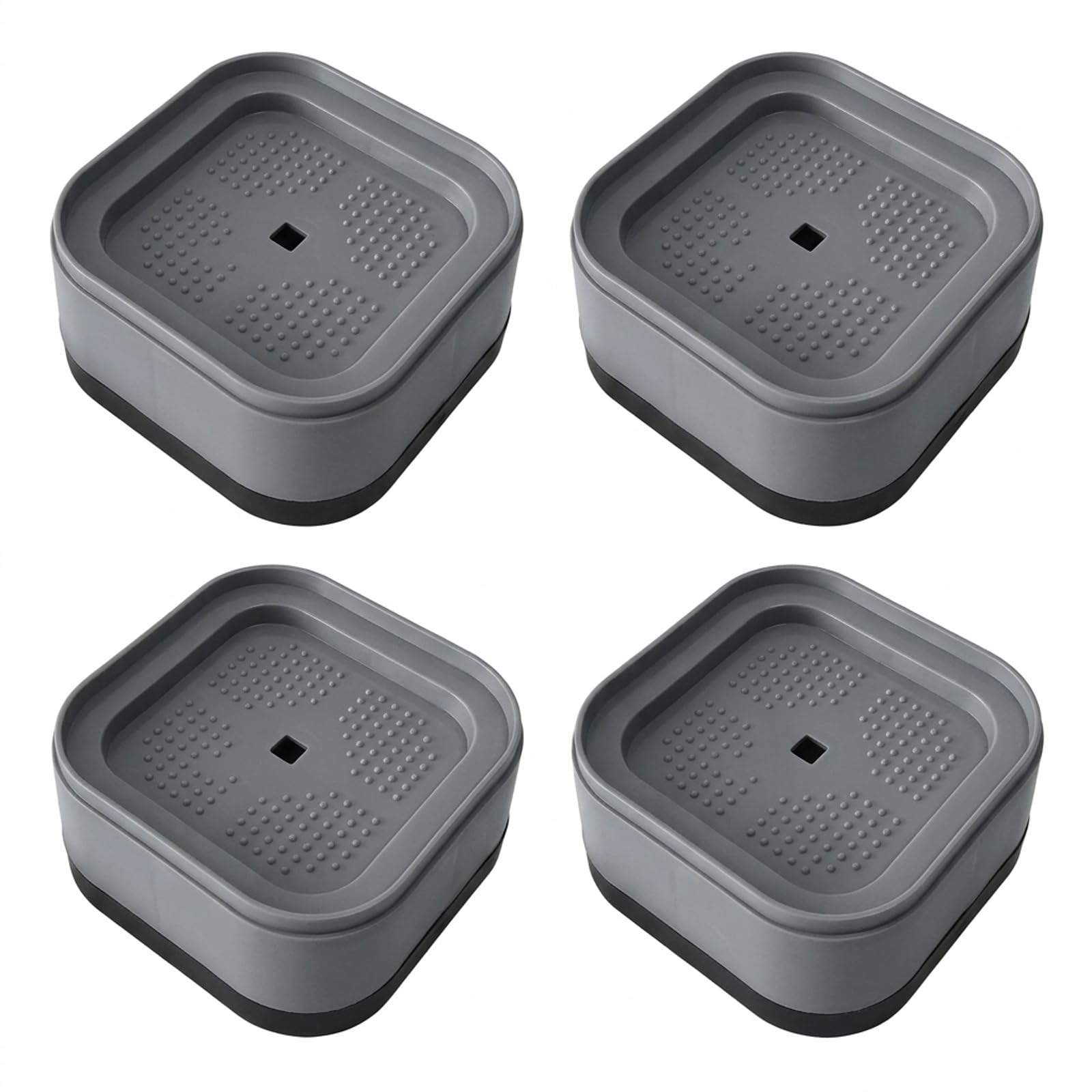 CLKE 4 Pcs Square Furniture Risers, Adjustable Universal Stacking Kit