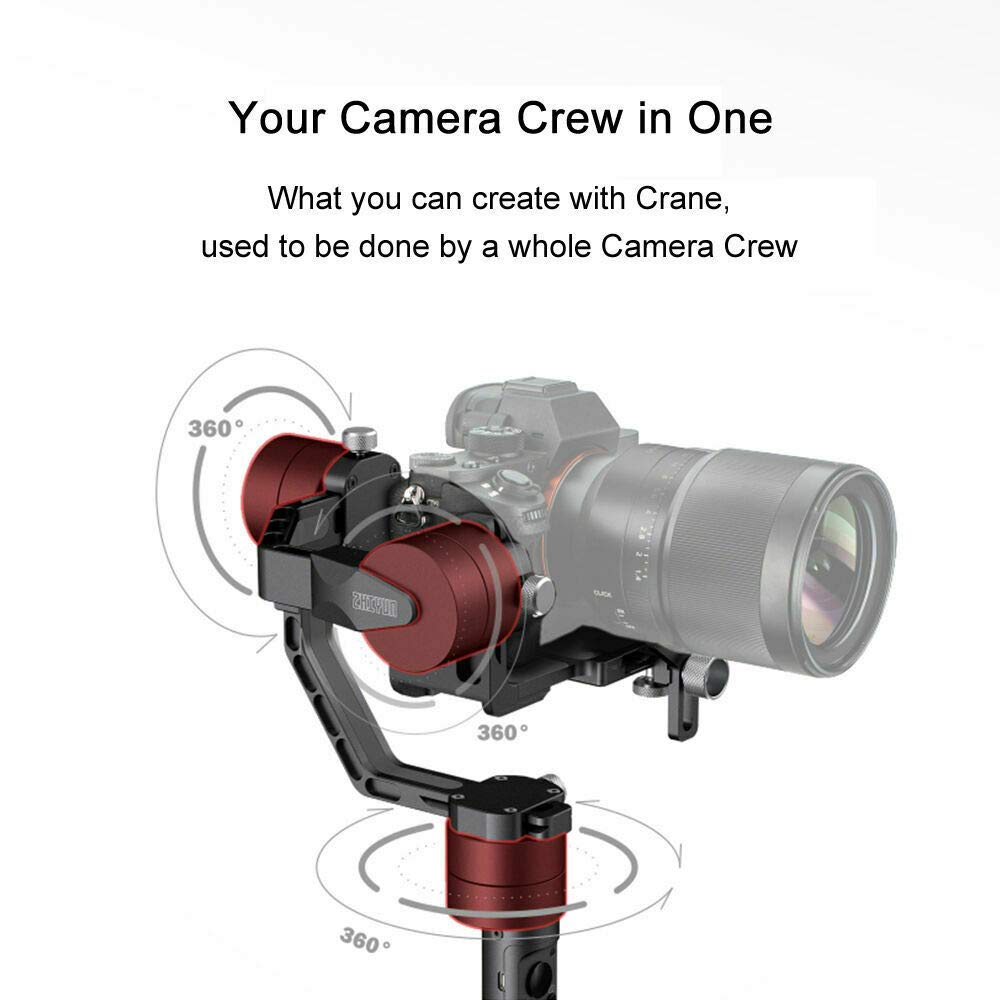 Amazon.com: Zhiyun Crane V2 Estabilizador de cardán de mano