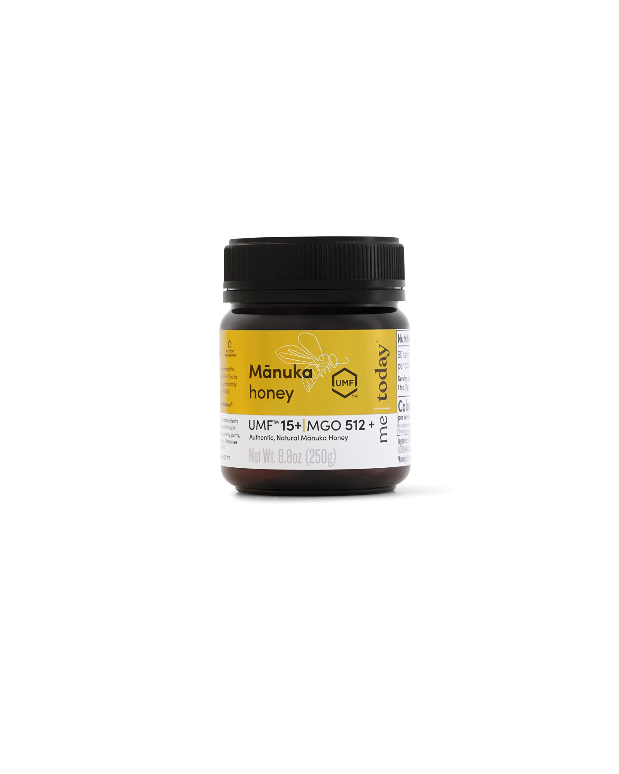 Me Today - Manuka Honey UMF 15+/MGO 512+ from New Zealand (250g) Authentic, Raw & Unpasteurized