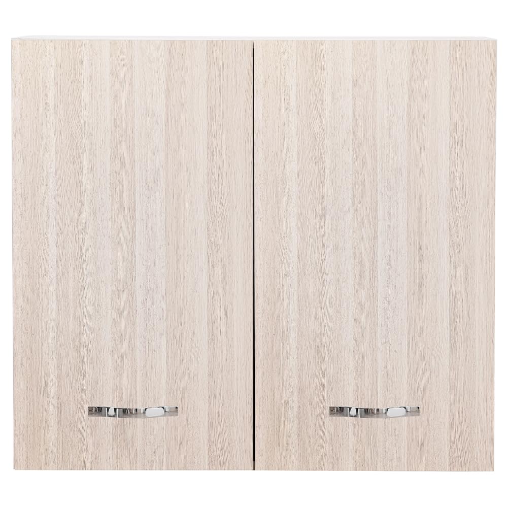 Shally Dogan armario colgante de cocina de pared, suspendido de madera con dos puertas, 1 estante y 2 compartimentos, espacioso y resistente, dimensiones 80 x 32 x 72 cm