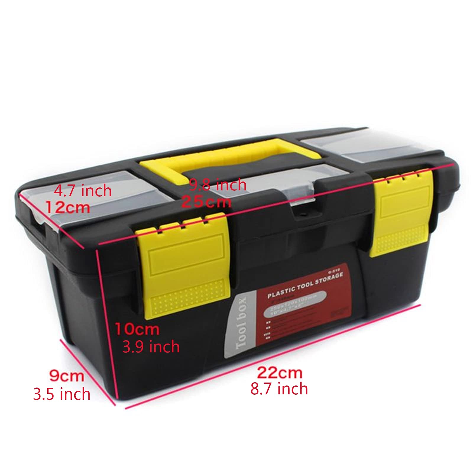 xuejuanshop skrzynka narzędziowa wielofunkcyjna skrzynka narzędziowa domowa konserwacja pojazdu ręczny przenośny sprzęt pudełko do przechowywania naprawa skrzynka narzędziowa walizka solidna i trwała