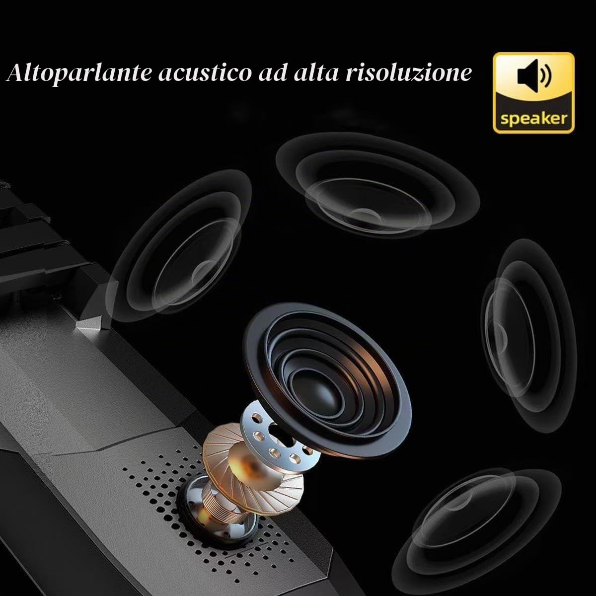 Coolmusic Mini strumento a fiato digitale per sassofono con 3 sensibilità di soffiaggio, aerofono digitale