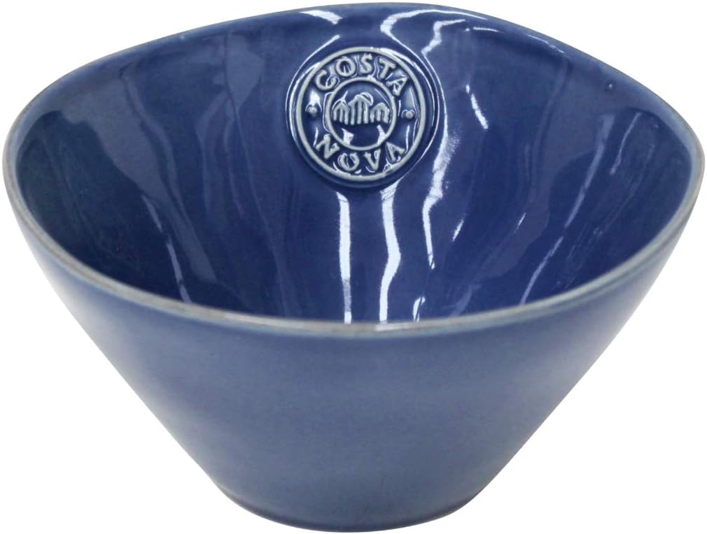 Costa Nova NOS151D Nova Bowl Pot, Approx. 6.3 inches (16 cm), Denim, Dishwasher Safe, Microwave Safe