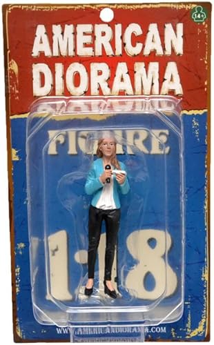 Cámara Crew Gráfico IV "Pretty Reporter para Escala 1 18modelos por American Diorama 77430